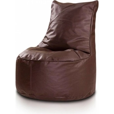 Ecopuf MINI SEAT S ekokůže E13 Tmavě hnědá