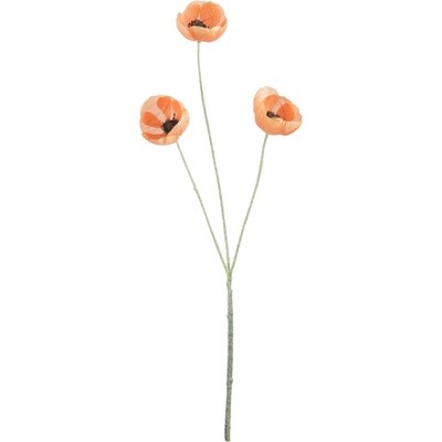 Umelá dekoratívne kvetina Vlčí mak - 15 * 7 * 50 cm - J-Line by Jolipa