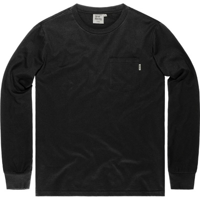 Triko dlouhé Vintage Industries Grant Pocket Long černé