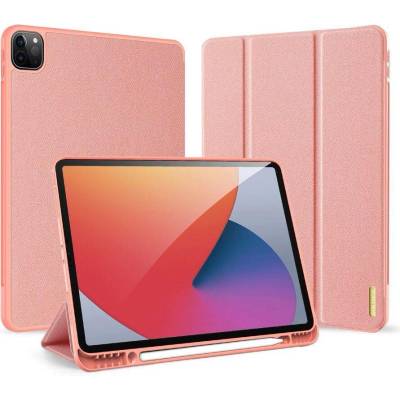 Dux Ducis Domo Tablet Case - полиуретанов кейс с поставка и отделение за Apple Pencil 2 за iPad Pro 12.9 M1 (2021) (розов)