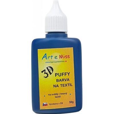 Artemiss Napeňovacia 3D farba na textil 44 modrá