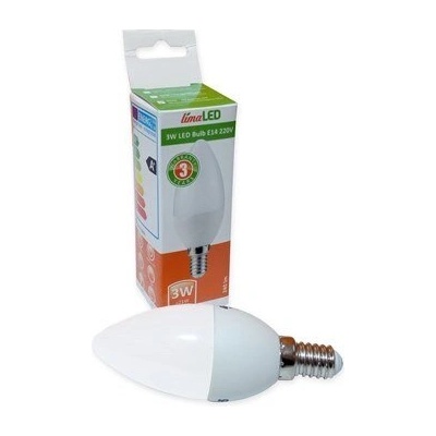 limaLED LED Лампа 3W, Е14, C37, 4500K - limaLED (1115)