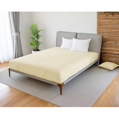 Áčko Napínacia plachta jersey PRÍRODNÁ (Champagne) 90x200