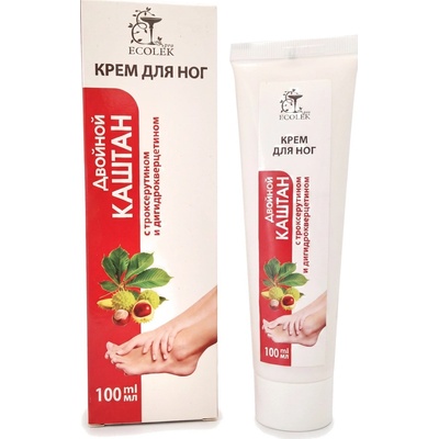 Ecolek krém na nohy s dvojitým extraktem s jírovcem, troxerutin 100 ml