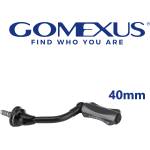 GOMEXUS Единична дръжка с ръкохватка (ноб) Gomexus Light Game CraftFin-40 Carbon Handle Black LMY40-ZF18 Риболовна макара