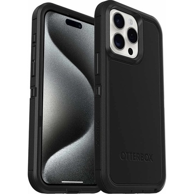 OtterBox Defender XT Case - хибриден удароустойчив кейс с MagSafe за iPhone 15 Pro Max (черен)