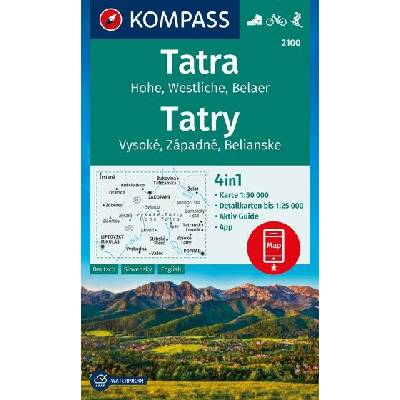 Kompass Tatry 1:50 t. laminovaná