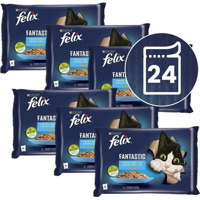 Felix Fantastic losos platýs v želé 24 x 85 g