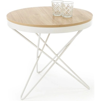 Halmar Холна маса leila дъб натурален / бяла