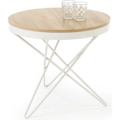 Halmar Холна маса leila дъб натурален / бяла