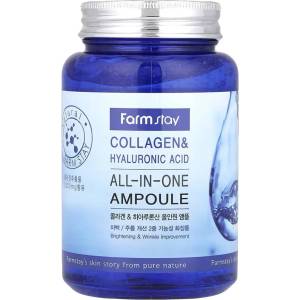 Farm Stay Collagen and Hyaluronic Acid All-in-One Ampoule - Интензивно хидратираща ампула 250мл