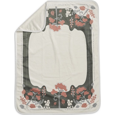 Elodie Details zamatová deka Pearl Velvet Blanket Rebel Poodle Vanilla white