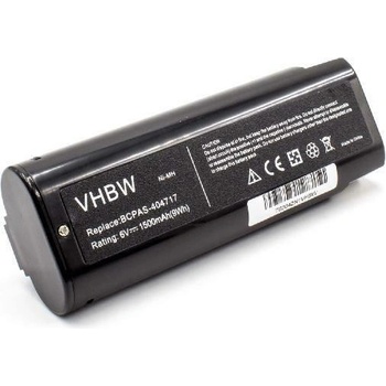 VHBW Батерия за Paslode IM250A / IM350A / IM65A, Ni-MH, 6 V, 1.5 Ah (800114689)