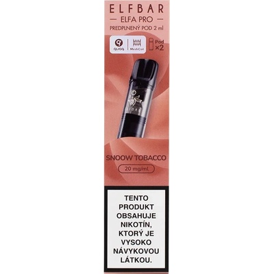 ELF BAR ElfBar Elfa Pro cartridge Snoow Tobacco 2 x 2 ml 20 mg