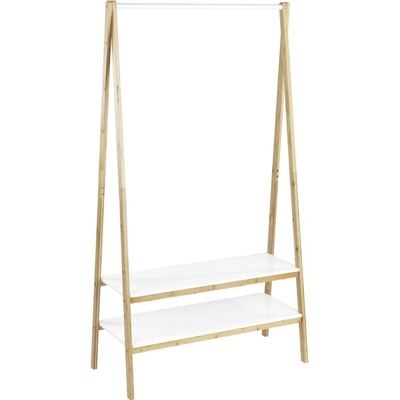 Biely/prírodný bambusový stojan na oblečenie Finja – Wenko