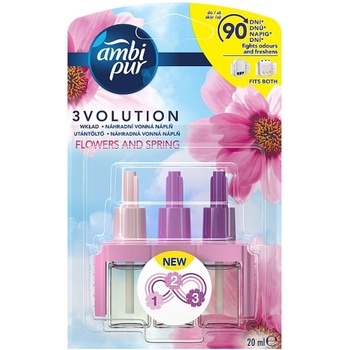 Ambi Pur 3 Volution Flowers & Spring elektrický osviežovač náplň 3 x 20 ml