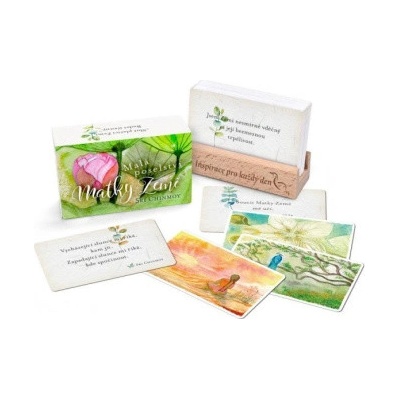 Malá poselství Matky Země karty s dřevěným stojánkem - Chinmoy Sri – Zbozi.Blesk.cz