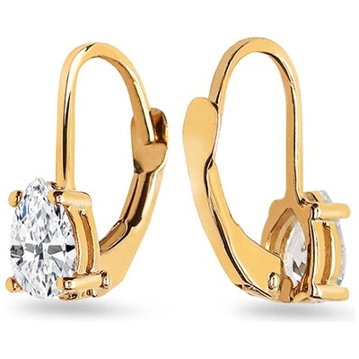 iZlato Forever Jemné náušnice zdobené zirkónom Naire, 9K IZ25336HR