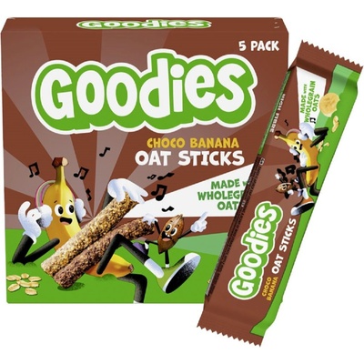 Goodies Ovesné tyčinky kakao-banán 5 x 23 g