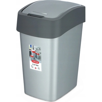 Curver® PACIFIC FLIP BIN, 37,6x29,4x65,3 cm, antracit/šedý 25l