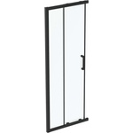 Ideal Standard Connect 2 - Плъзгащи се врати за душ, двукрилни, 80 см, черно/прозрачно стъкло K9259V3 (K9259V3)