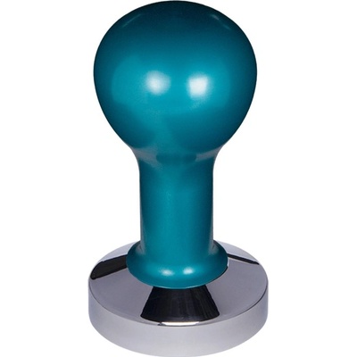 Buna Café tamper kov modrý, nerez lesk, konvexný 58 mm