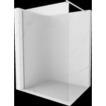 Mexen Kioto стена за душ кабина Walk-in 80 x 200 cm, ивици 8 mm, четкан никел - 800-080-101-97-09 (800-080-101-97-09)