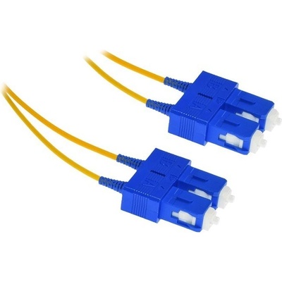 XtendLan FOP-SCSC-D-1-9-A1 FO patch SC-SC, 9/125, duplex,LS0H, ultraflexibilní G.657.A1, průměr 2mm, krátký vývod, 1m