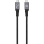 Dviced USB4 Braided Cable, 80 Gbps, 240 W, (Thunderbolt compatible), 1m - black (DV120014) - officeshop