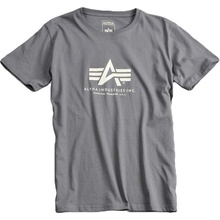 Alpha Industries tričko Basic T Shirt šedá černá