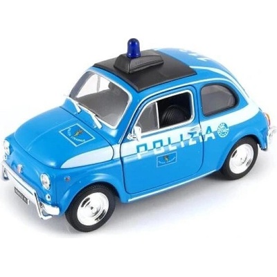 Welly Auto FIAT NUOVA 500 POLIZIA 1:24
