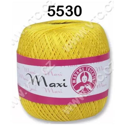 MADAME TRICOTE PARIS Příze Maxi - klasická i Metallic Maxi: 5530 Teplá žlutá