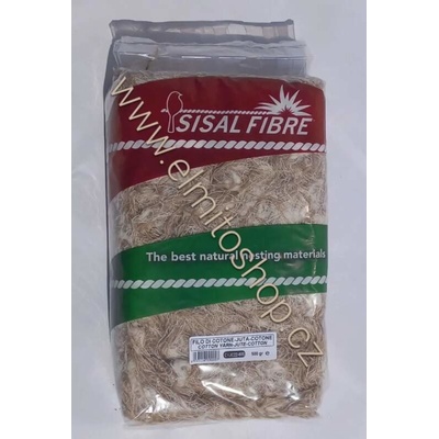 SISAL FIBRE Kokos Sisál Juta Bavlna 0,5 kg