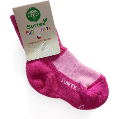 Surtex Merino Ponožky Ružová