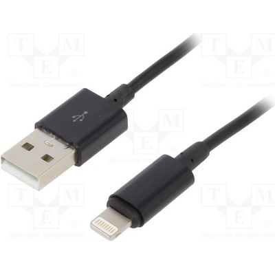 Gembird CC-USB2P-AMLM-2M USB 2.0 zlacený 2m černý