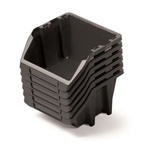 Prosperplast Пластмасови кутии 214x198x238мм Black 6бр (KBISS22 S411)