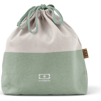 Monbento plátěná taška na obědový box Pochette Green Natural