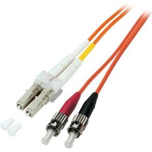 Conneu LC-ST дуплексна пач корда, мултимод OM1, 3 мм. , оранжева, Conneu (7.0 м) (CNFJ-LCSTOM1DOR3mm-7)