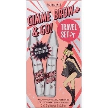 Benefit Gimme Brow+ Brow-Volumizing Duo 1 balení 3 Neutral Light Brown objemový gel na obočí 2 x 3 g