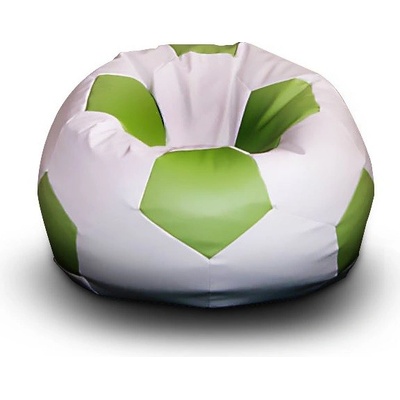 Fitmania Fotbalový míč XL vzor 03 bílo zelená