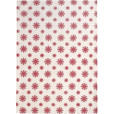 SCANquilt DEKORO vločky 50x70 cm béžová červená