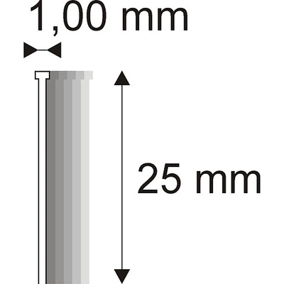 Truhlářské Brady Narex 12/25 (18G) - 1 x 25 mm kusů v balení 5000