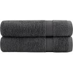 vidaXL Премиум хавлии SOLUND 2 бр антрацит 100x150 см 600 gsm (137164)