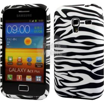 Image 1 of Samsung Galaxy Ace Plus S7500 Zebra Style Калъф + Протектор