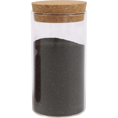 Zeller Present Kořenka skleněná kulatá dóza s korkovým víčkem 155 ml