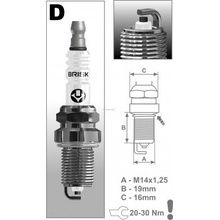 BRISK zapaľovacia sviečka D15YC (1358) Super BRISK 1358
