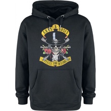 Guns n Roses Amplified Collection Top Hat Skull černá Mikina s kapucí