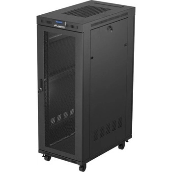 Lanberg rack cabinet 19" free-standing 32U-600X1000 (FLAT PACK) with mesh door LCD black (FF01-6032-23BL)