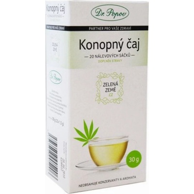 Zelená Země CBD Konopný čaj porciovaný 30 g