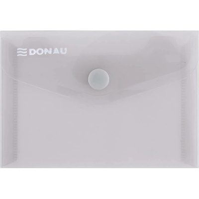 Obálka na dokumenty A7 s drukem Donau, transparentní, kouřová